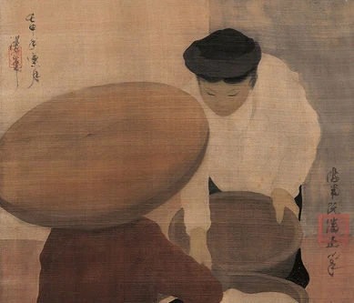 Bức tranh lụa “Người bán gạo” lập kỷ lục