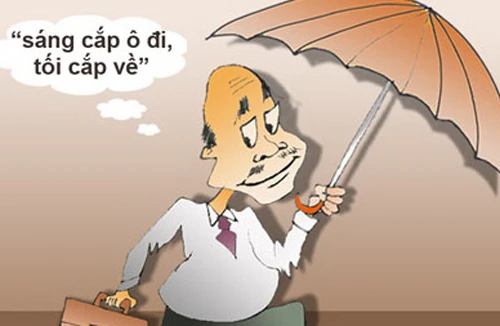 Lại chuyện “sáng cắp ô đi, tối cắp ô về”