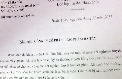 Bệnh viện và doanh nghiệp thông đồng?