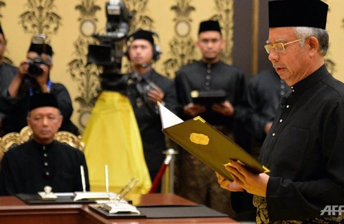 Tuyên thệ nhậm chức, Thủ tướng Malaysia kêu gọi hòa giải