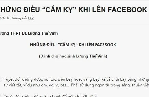 Phép thử với hành vi giới trẻ