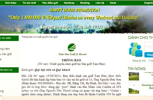 Sẽ xử lý nghiêm vụ Tổng giám đốc đánh người bằng gậy golf