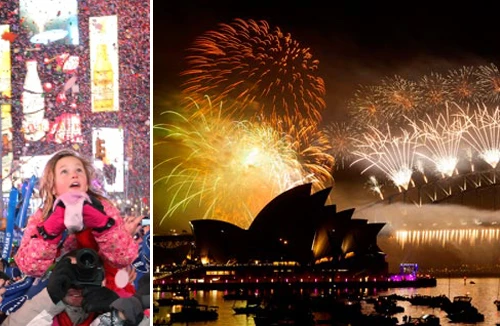 Thế giới tưng bừng đón năm mới
