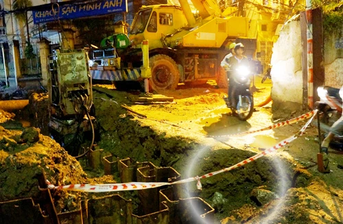 Thi công ẩu, vỡ đường ống nước