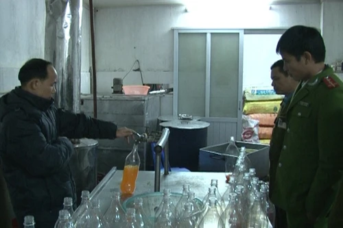 Phát hiện cơ sở pha chế nước giải khát từ nước giếng khoan