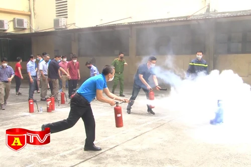 Diễn tập phương án tại Công ty Viễn thông Bưu điện