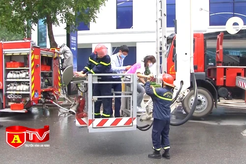 Diễn tập phương án tại toà nhà văn phòng Times City