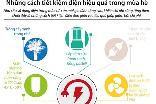Mẹo sử dụng điện an toàn, tiết kiệm trong ngày nắng nóng 