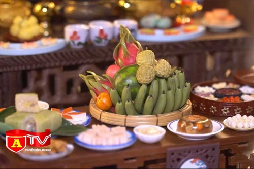 Độc đáo mâm cỗ Tết mini bằng đất sét