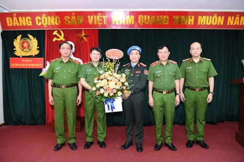 Cán bộ Cục Cảnh sát Điều tra tội phạm về ma túy được cử đi làm nhiệm vụ quốc tế tại Nam Sudan