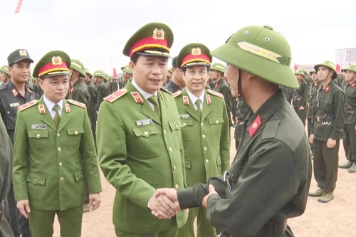 Huấn luyện 12.000 tân binh tại 23 đơn vị trực thuộc Bộ Tư lệnh Cảnh sát cơ động