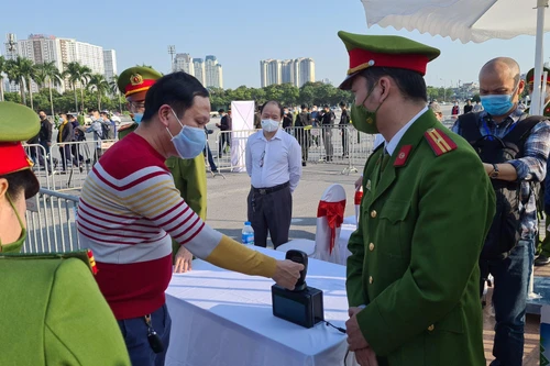 Phó Giám đốc Công an thành phố Hà Nội thông tin phòng chống dịch trận Việt Nam - Nhật Bản