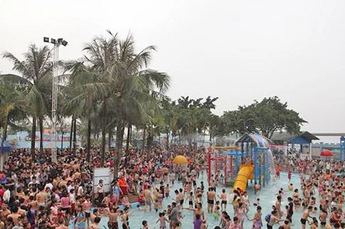 Dễ rước họa do tắm bể bơi đông người