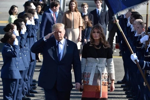 Chùm ảnh Nhật Bản nhiệt liệt chào đón Tổng thống Mỹ Donald Trump