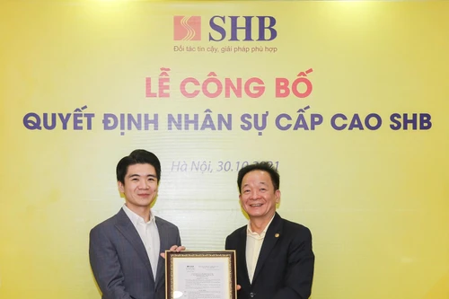 Con trai “bầu” Hiển được bổ nhiệm Phó Tổng giám đốc SHB 
