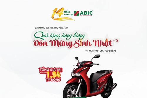 Ưu đãi lớn cùng chương trình khuyến mại “Quà tặng tưng bừng - đón mừng sinh nhật” cùng bảo hiểm Agribank