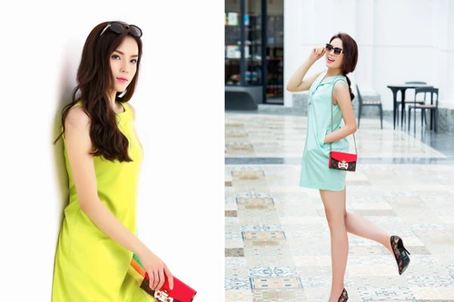 Hoa hậu Kỳ Duyên rạng ngời với trang phục mùa hè