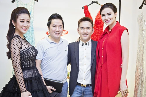 MC Kim Trang rạng ngời cùng bầu Hoà dự tiệc thời trang