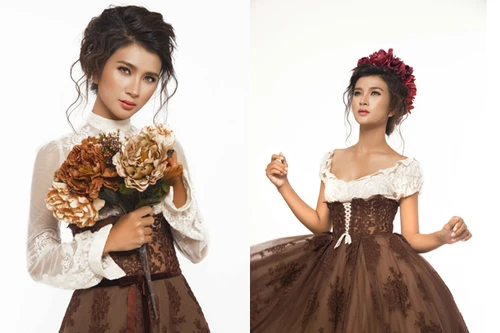 Kim Tuyến khoe nhan sắc gợi cảm như nàng công chúa trong cổ tích