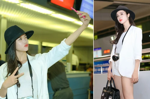 Vũ Ngọc Anh rạng ngời lên đường sang Đức ra mắt phim Quyên