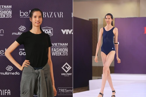 Cô gái cao 1m90 phá kỷ lục tại vòng sơ tuyển Vietnam’s Next Top Model 2015
