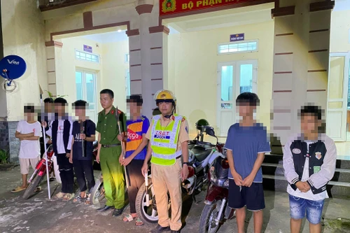 Kịp thời ngăn chặn nhóm thanh, thiếu niên mang hung khí đi giải quyết mâu thuẫn