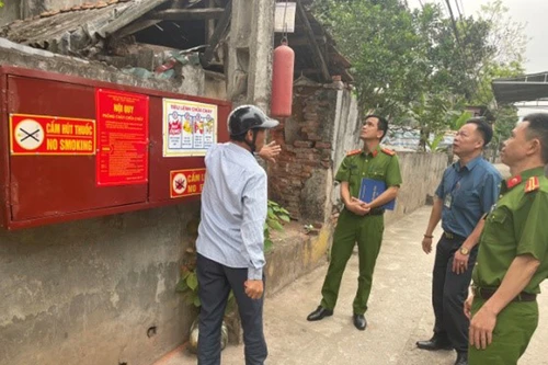 Phủ kín 21 xã có mô hình 'Tổ Liên gia an toàn PCCC' và 'Điểm chữa cháy công cộng'