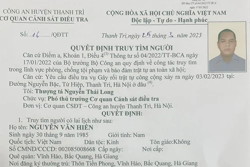 Truy tìm người liên quan vụ 'Cố ý gây thương tích' và 'Bắt giữ người trái pháp luật'