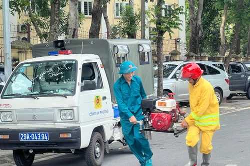 Xem 14 đội phòng cháy chữa cháy cơ sở đua tài 