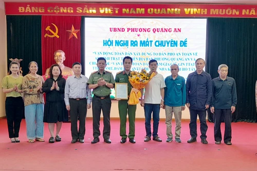 Phường Quảng An với mô hình 'Xây dựng tổ dân phố, khu dân cư an toàn'