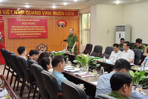 Khẩn trương điều tra cơ bản, triển khai các mô hình PCCC tại quận Hoàng Mai