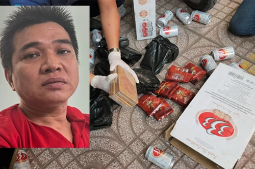 Cảnh sát phát hiện bí mật trong thùng bia 333 trên xe máy của thanh niên mặc áo đỏ 