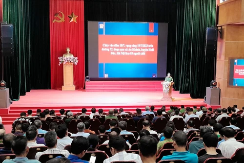 Nâng cao kỹ năng phòng cháy, chữa cháy, cứu nạn cho lực lượng dân phòng