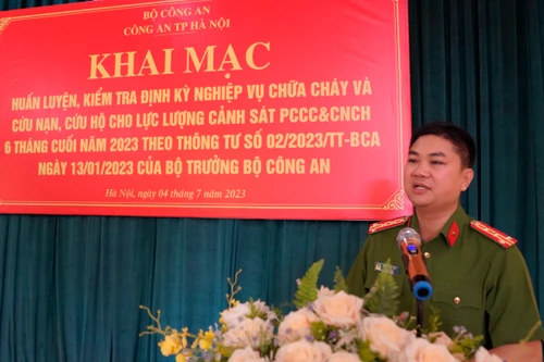 Huấn luyện, kiểm tra định kỳ nghiệp vụ công tác chữa cháy và cứu nạn, cứu hộ 