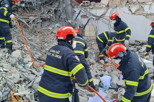 Lực lượng cứu hộ, cứu nạn Công an Việt Nam đã phát hiện những manh mối liên quan đến nạn nhân bị vùi lấp ở Thổ Nhĩ Kỳ