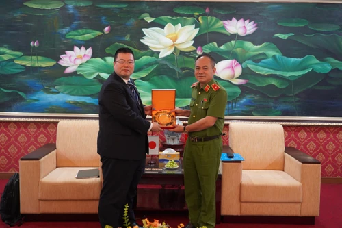 Công an Hà Nội tiếp đoàn Tổng cục Hình sự Nhật Bản