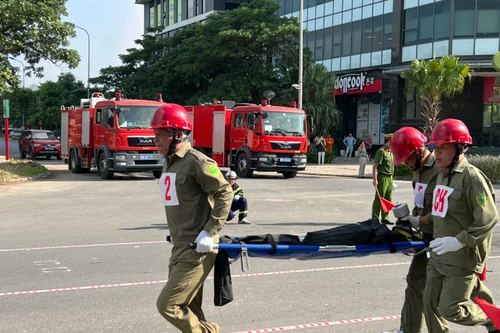 Trên 150 vận động viên tranh tài chữa cháy, cứu nạn, cứu hộ