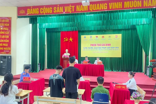 Lập “Phiên tòa giả định” tuyên truyền pháp luật năm 2023