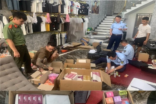 Phát hiện hàng trăm hộp thuốc lá điện tử trái phép