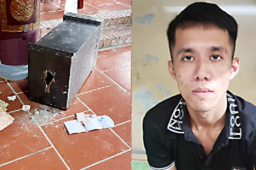 Bắt kẻ đột nhập phá két sắt trong di tích