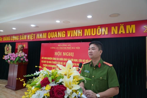 Rút kinh nghiệm công tác chữa cháy, cứu nạn, cứu hộ sau vụ cháy chung cư mini tại quận Thanh Xuân