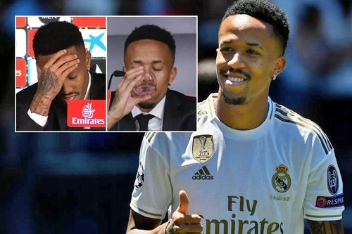 [ẢNH] Tân binh Real Madrid choáng váng, uống nước liên tục trong ngày ra mắt