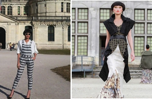 Kha Mỹ Vân khoe mái ngố, chân dài ở châu Âu