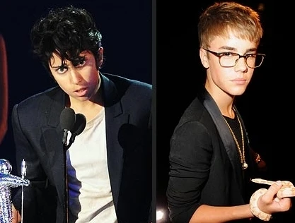 Lady Gaga giả nam nhận giải Video Music Awards 2011 