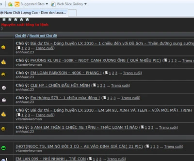 Những lời quảng cáo hết sức tục tĩu trên diễn đàn được nhiều bạn trẻ truy cập