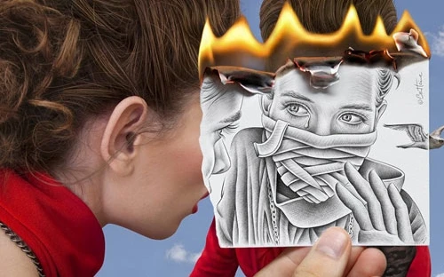 Thú vị với nghệ thuật từ Bút chì và Máy ảnh