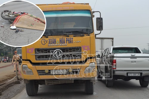 Bị xe tải chở vật liệu xây dựng đè, 1 phụ nữ chết thảm