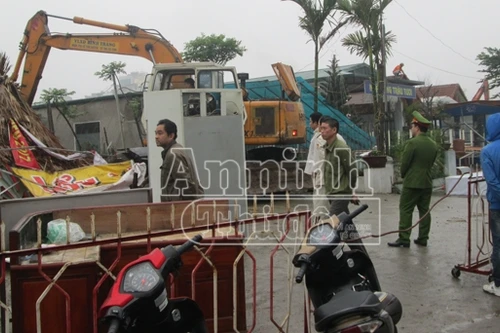 Cưỡng chế, giải phóng mặt bằng khu đất đường Trần Thái Tông