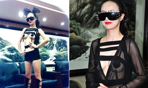 Can Lộ Lộ tung chiêu khoe ngực mới