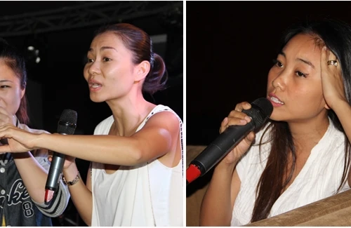 Đoan Trang - Thu Minh mặt mộc, luyện hát cùng thí sinh The Voice